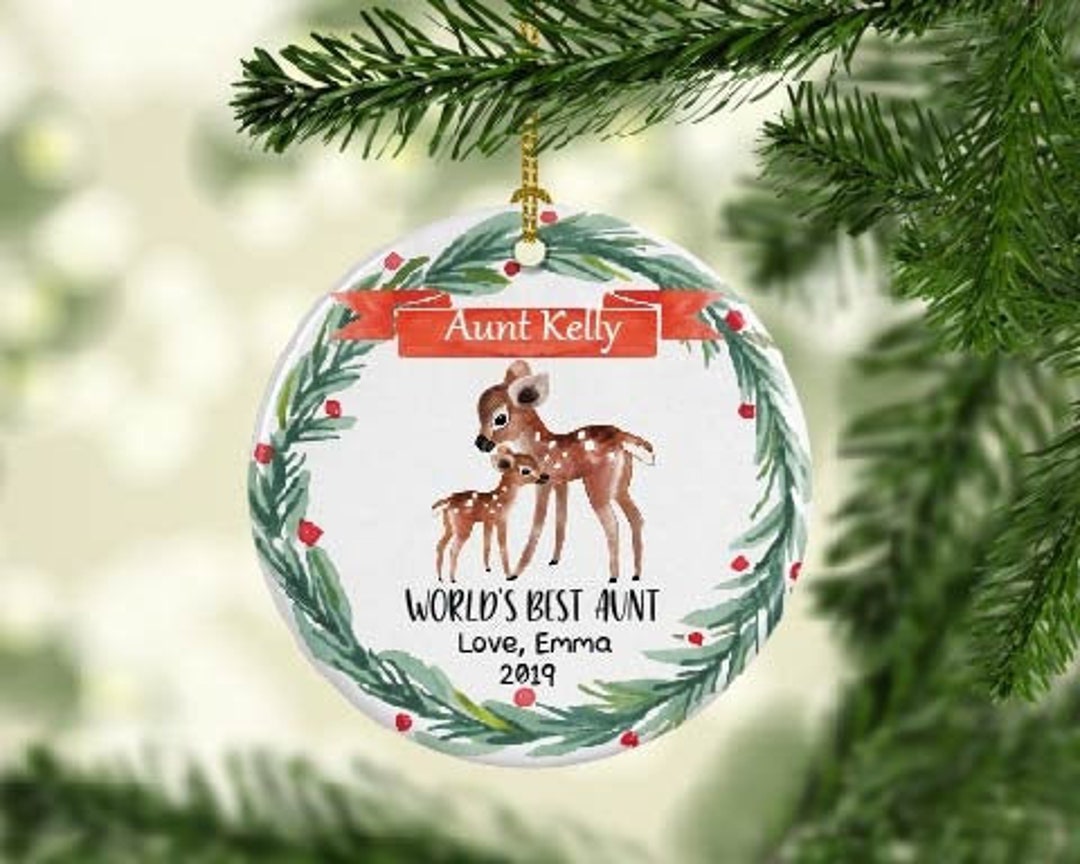 First Christmas as Aunt Ornament / Personalized Christmas Gift for a ...
