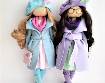 Tilda doll. Rag doll. Fabric doll. Textile doll. Handmade doll. Collection doll. Baby gift. Gift idea. Pink. cloth doll. Doll handmade