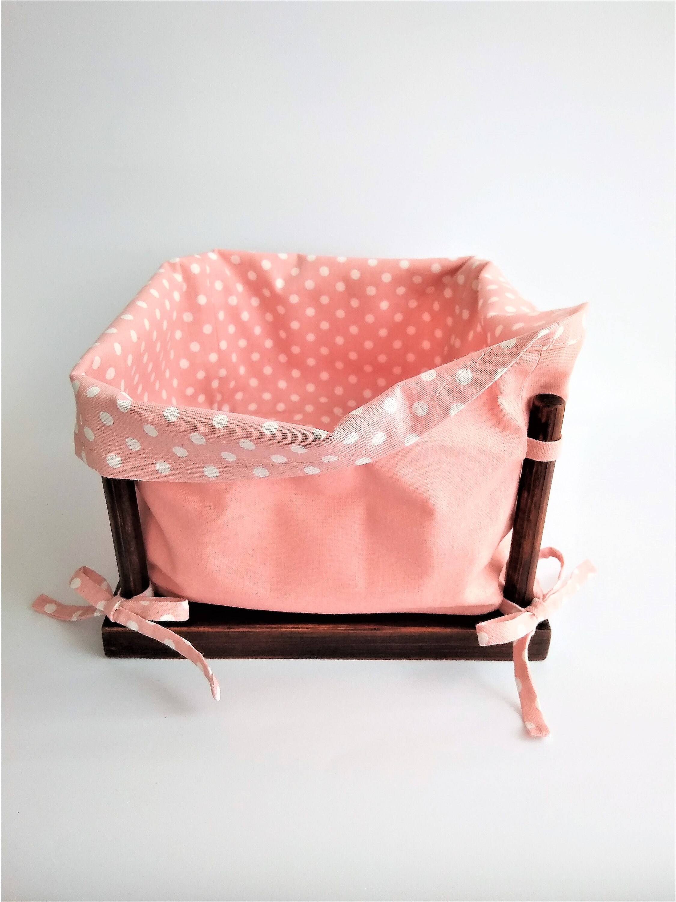 Cotton Basket. Storage Box for. Nursery storage basket. Fabric Etsy