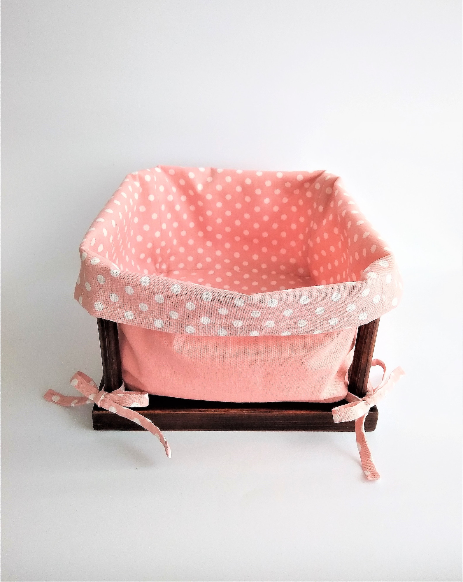 Cotton Basket. Storage Box for. Nursery storage basket. Fabric Etsy