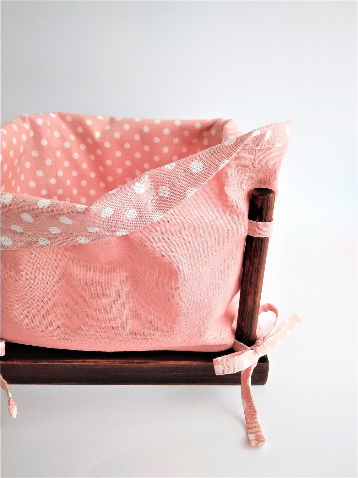 Cotton Basket. Storage Box for. Nursery storage basket. Fabric Etsy