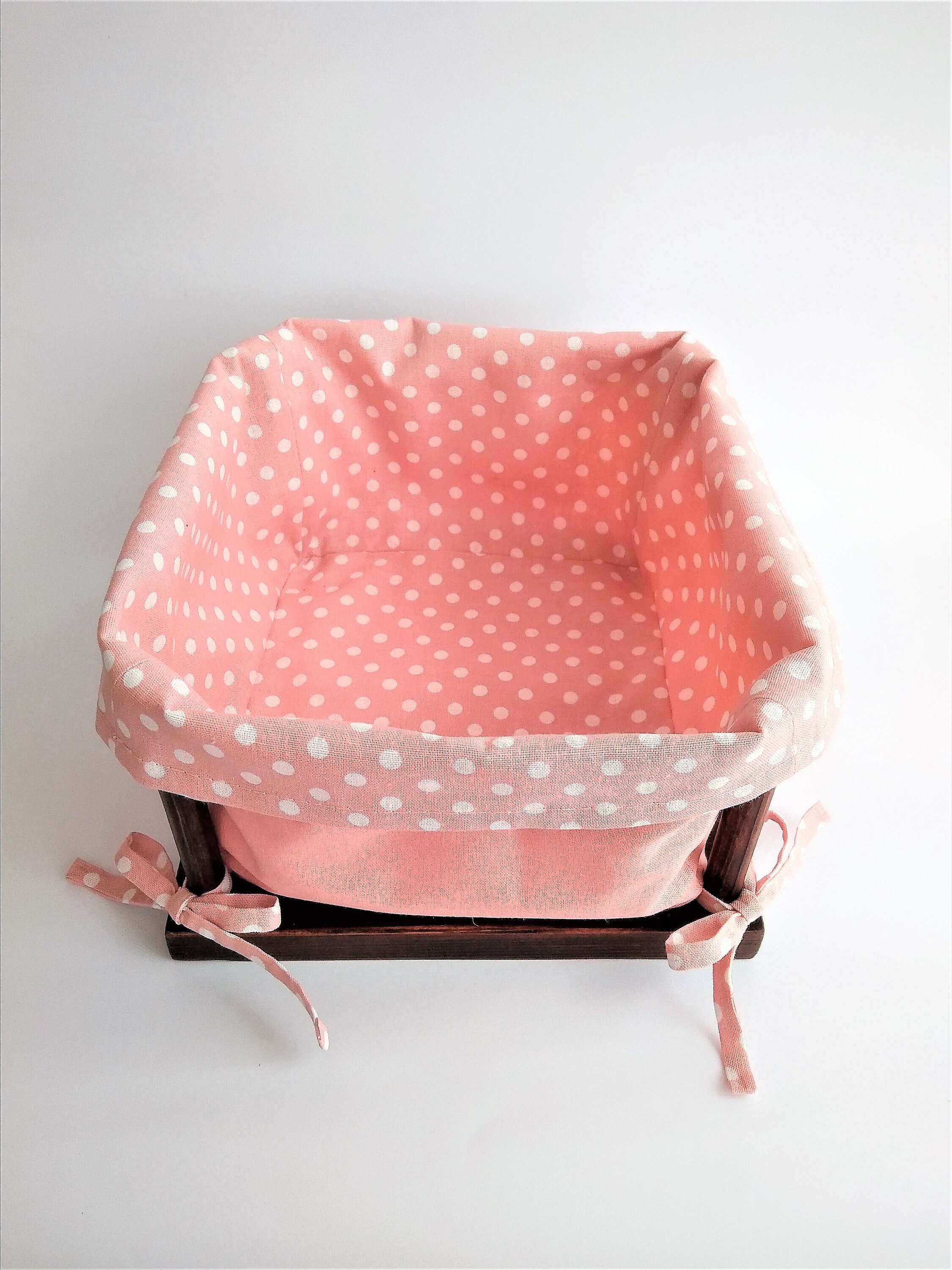 Cotton Basket. Storage Box for. Nursery storage basket. Fabric Etsy