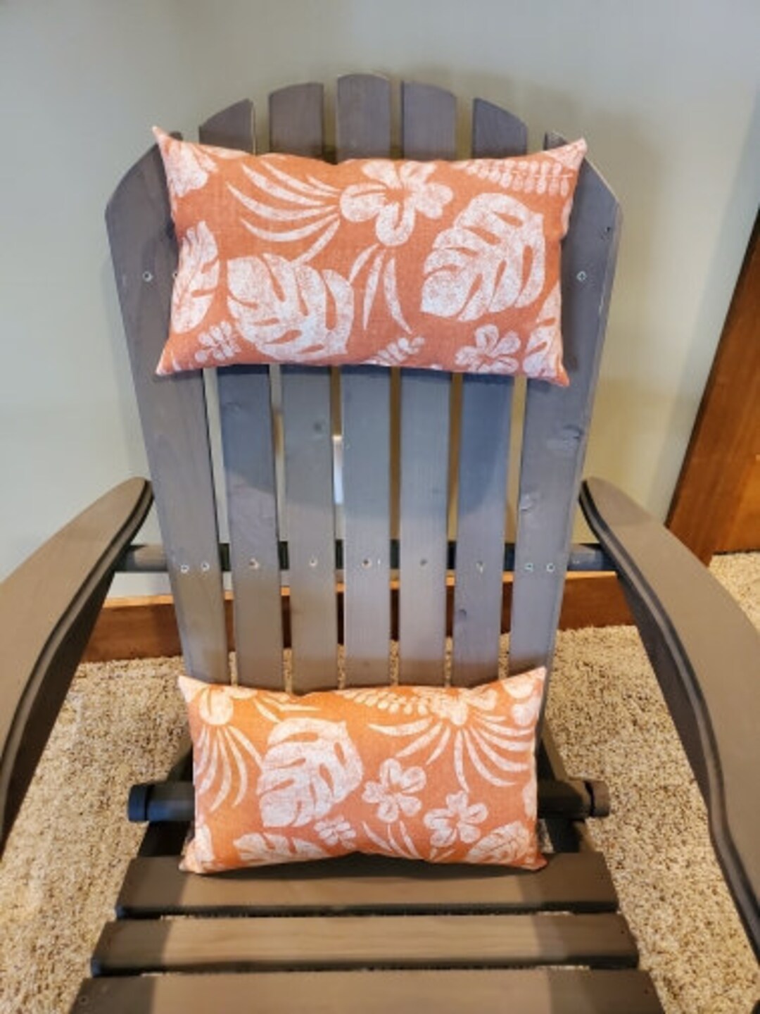 Adirondack Chair Head/neck Pillow set of 2, Handmade, Outdoor Fabric Etsy