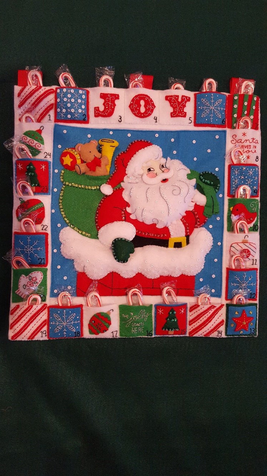 Merry Moments Holiday Greetings Advent Calendar Bucilla Etsy