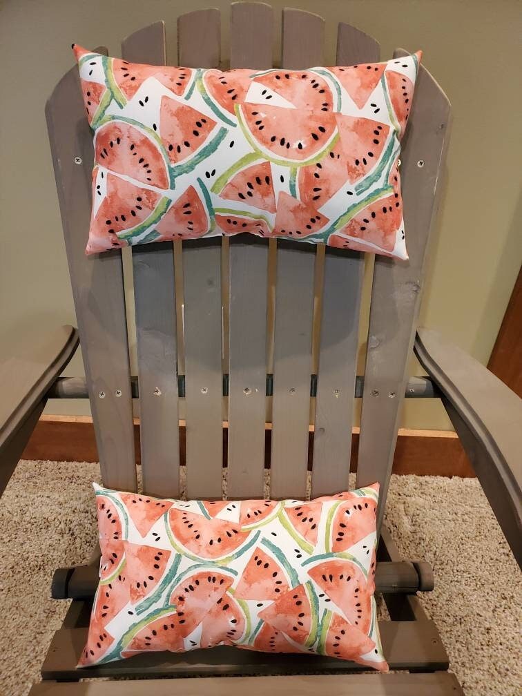 Adirondack Chair Head neck Pillow set of 2 Handmade Outdoor Fabric Etsy