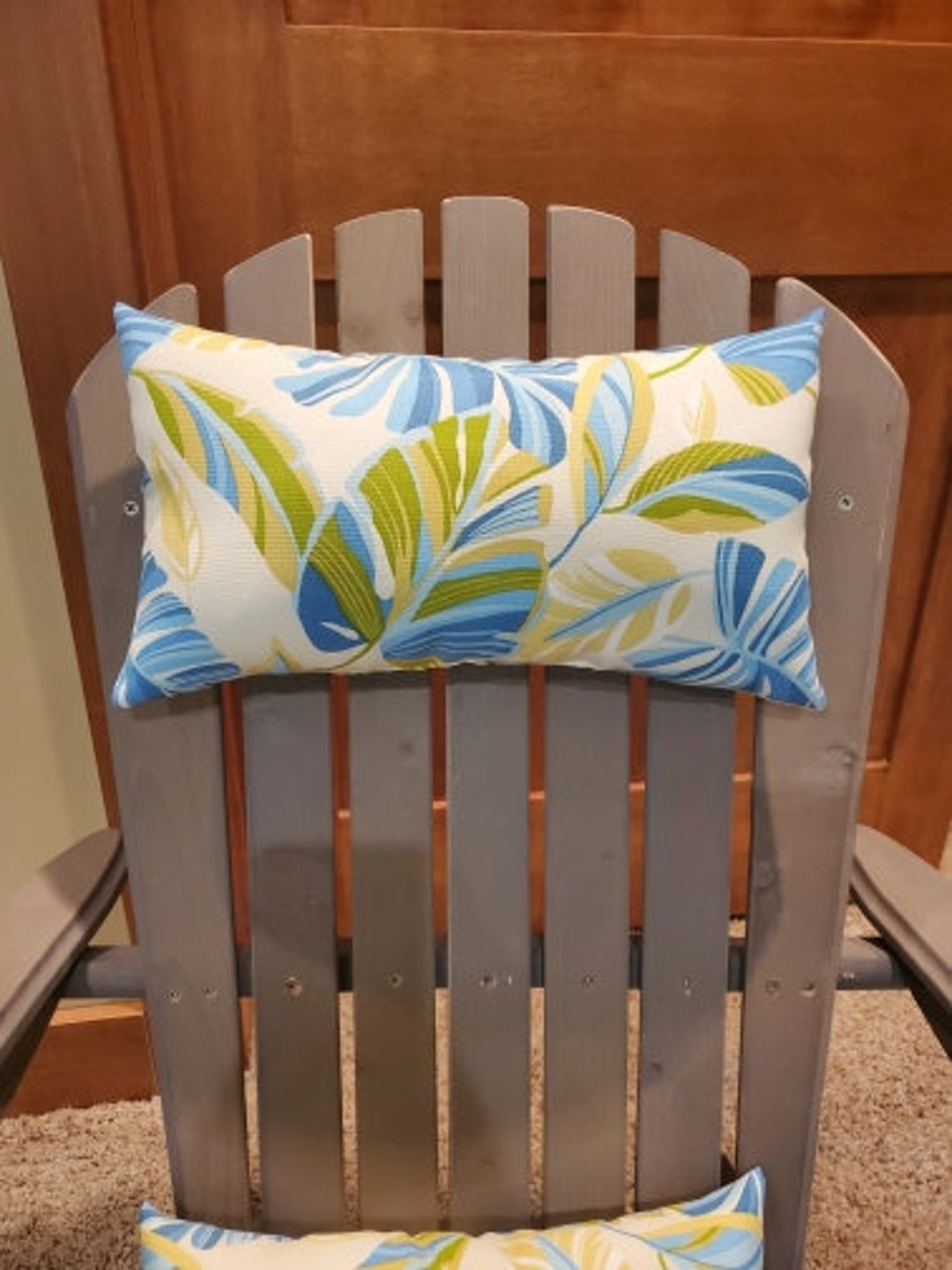 Adirondack Chair Head/neck Pillow (set of 2), Handmade, Outdoor Fabric ...