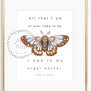 All That I Am Wall Art Print, Remembrance Gift
