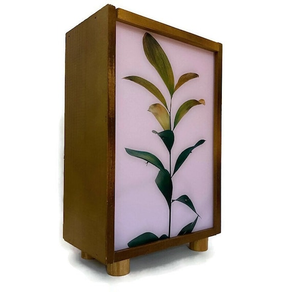Walnut led night lamp new arrivals