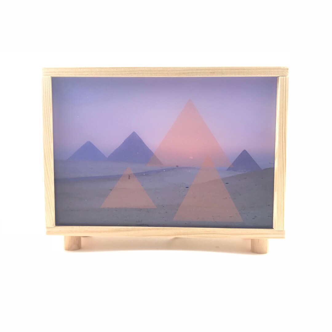 Light Box, Lamp, Design and Home Decor, Collage Digital Art With Led