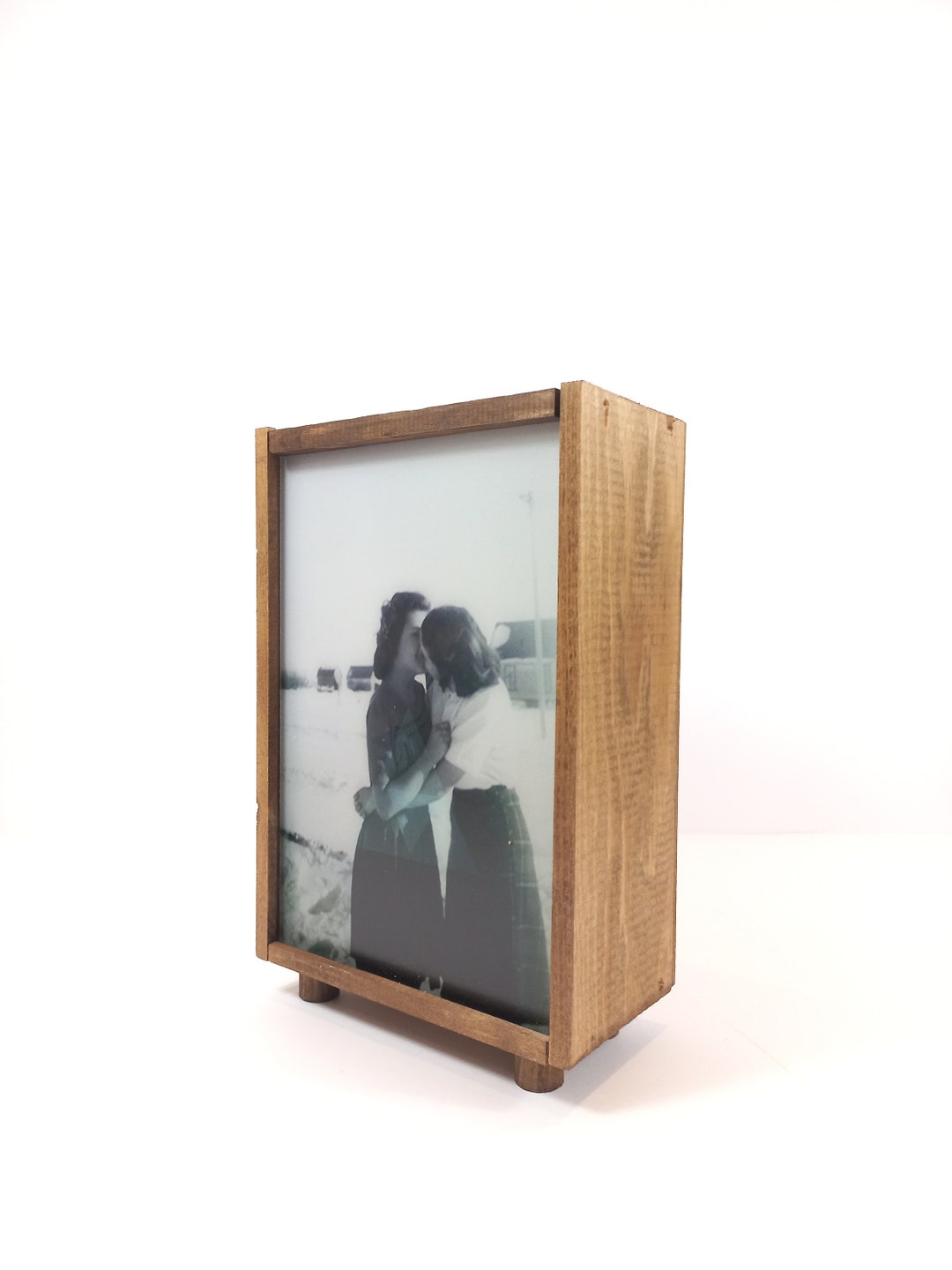Table Lamp Box Walnut Light Box, Light Box, Table Lamp, Night Lamp, Handmade Design ...