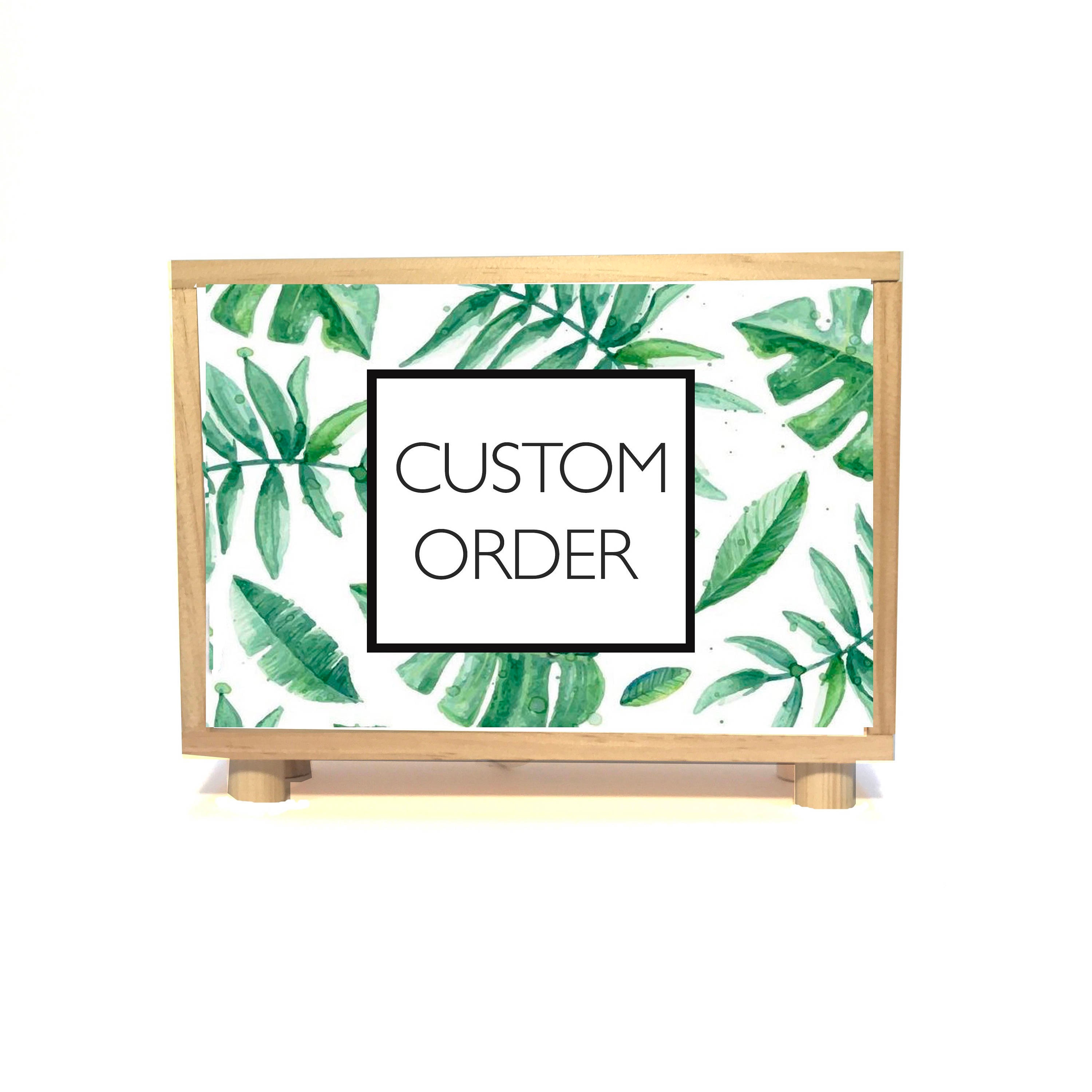 Caisson Lumineux Personnalisé Avec Votre Logo Ou Image, Fait Main En Bois De Pin, Lampe Table Murale, Enseigne Lumineuse, Lumineuse