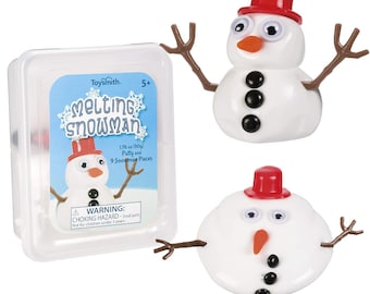Melting Snowman Putty Slime Kit: Reusable Winter Stocking Stuffer