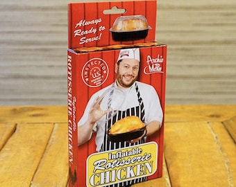 Inflatable Rotisserie Chicken Funny Gag by Archie McPhee, Novelty Gag Gift