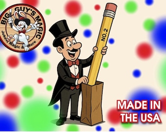Giant Appearing No. 2 Pencil – 8ft/4ft Stage Magic Comedy Prop