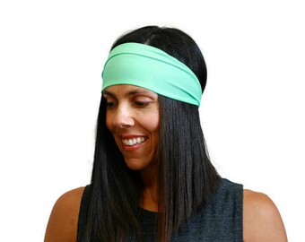 fitness headband workout headband cross training gear hair accessories no slip headband wide headband spandex headband yoga gear amwraps