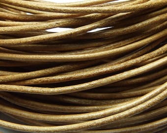 1 m cord leather 1.5 mm natural PR05