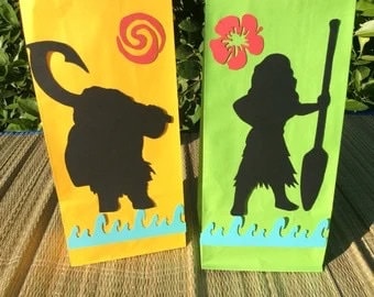 Moana/Heihei/Maui/Pua/Popcorn Boxes/Treat Boxes/Favor Boxes/Goody Boxes/Snack Boxes/Moana/Heihei/Maui/Pua/Moana birthday party set
