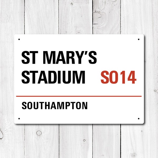St Mary's Stadium, Southampton Metal Sign