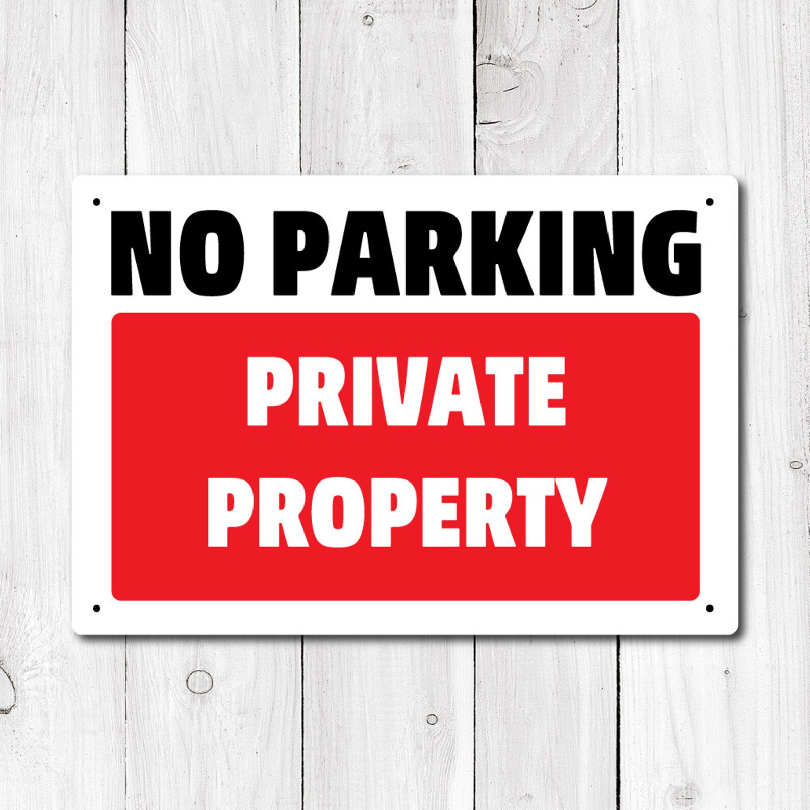 No Parking Private Property Metal Sign - Etsy