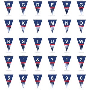 Blue Red Baby Shower Banner - Baby Name Banner - Printable FULL ...