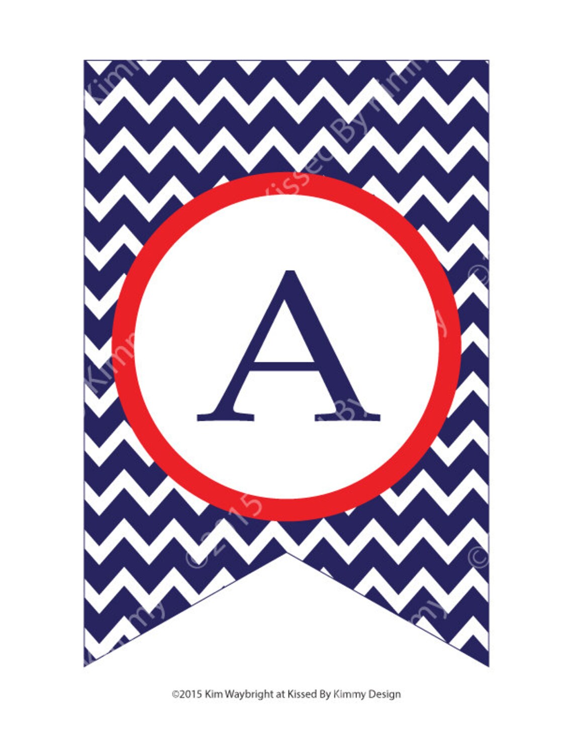 Navy &amp; Red AHOY IT'S A BOY Banner Printable Baby Shower | Etsy
