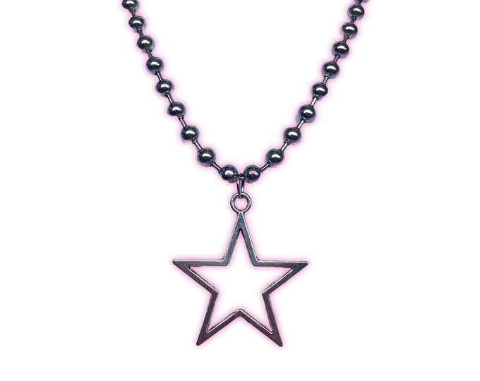 Featured listing image: Y2K star ball chain necklace