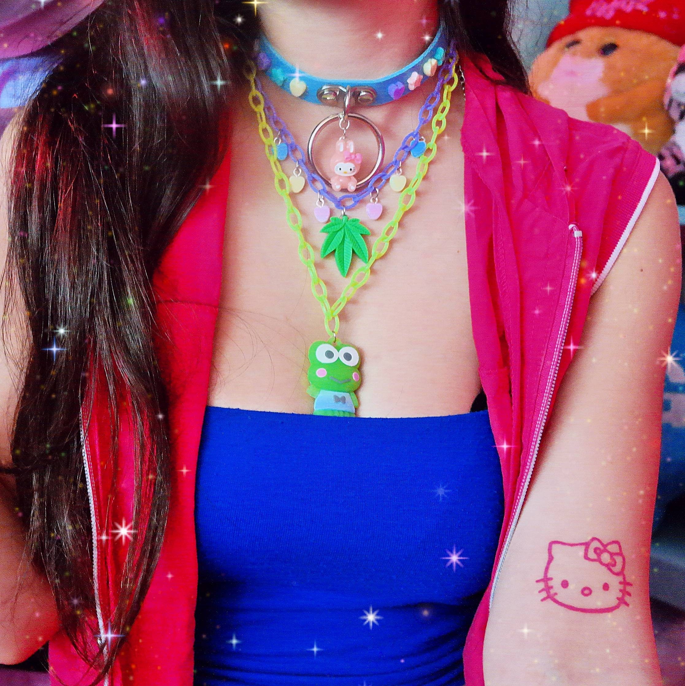 Kawaii frog necklace kawaii jewelry decora kei harajuku | Etsy