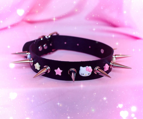 Goth cat collar top