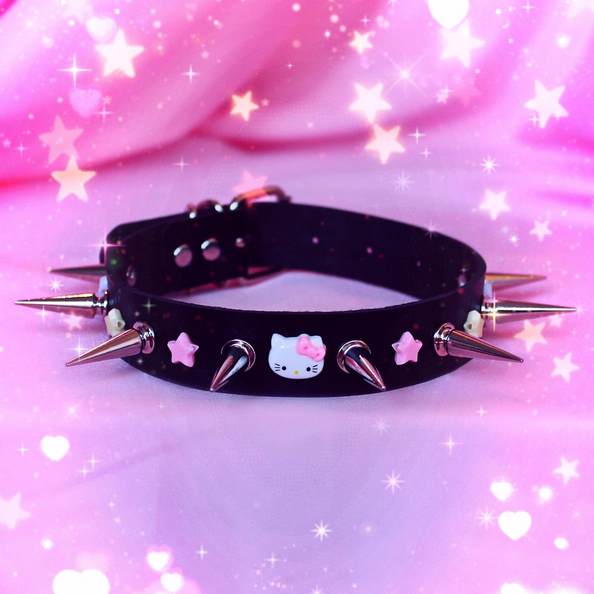 Kawaii Goth Spiked Collar Creepy Cute 