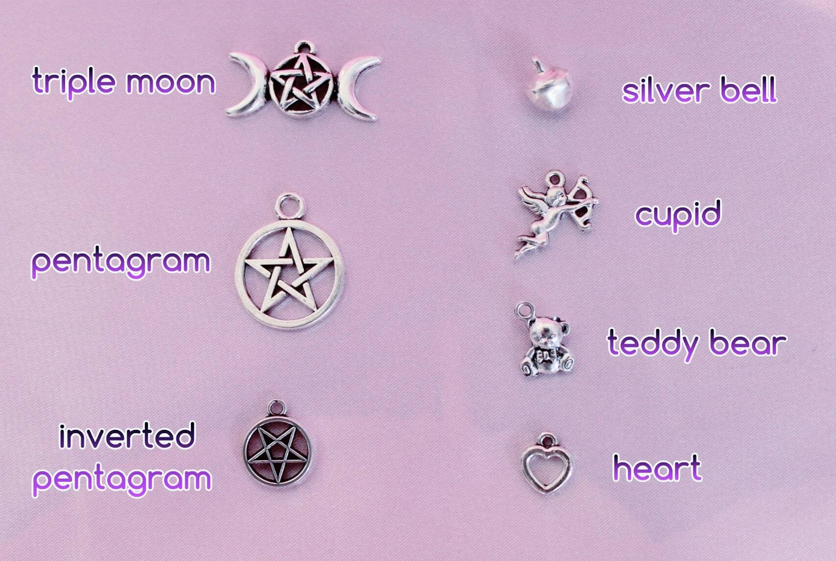 Neko Bow Choker Pastel Goth Jewelry Pentagram Choker Etsy