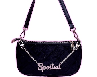 Spoiled bag - Y2K mcbling black handbag