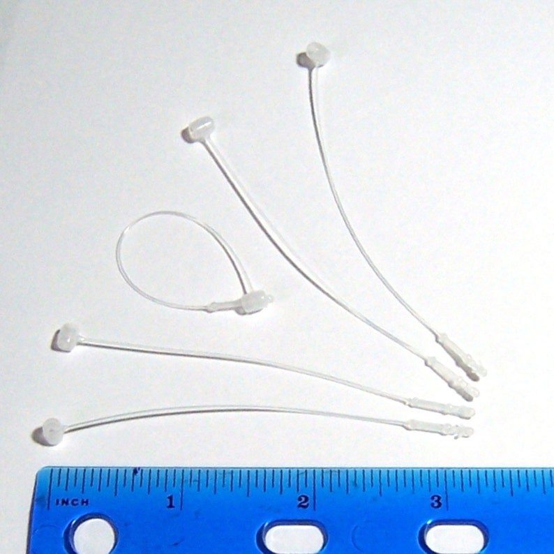 500 3 inch hangtag Plastic Security Loops for attaching Etsy
