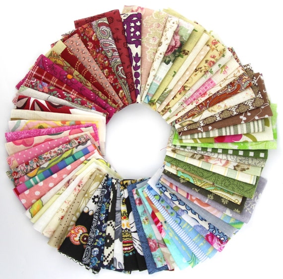 50 Pieces Multi-Colors Fabric Patchwork Cotton Mixed Squares Bundle Sewing Quilting Craft 10 x 10 cm 50 Colors