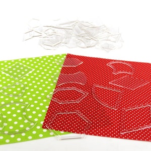 54 patchwork modelli triangoli esagoni e piazze settore Set con 5 X tessuto Patchwork bello colorato dimensioni 20X25CM(CTJZ21-FSC-PWT54)