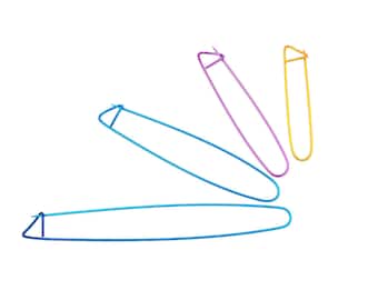 Universal Knitting Aluminum Crochet Lite Large Pin DIY Knitting Craft Tool (Random Color,Pcs of 4)(CTJZ21-CHKN-4PIN)