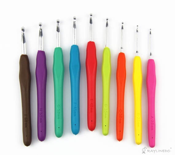 Metal Crochet Hook sizes 2mm to 8mm - Craft Knitting Yarn Needles