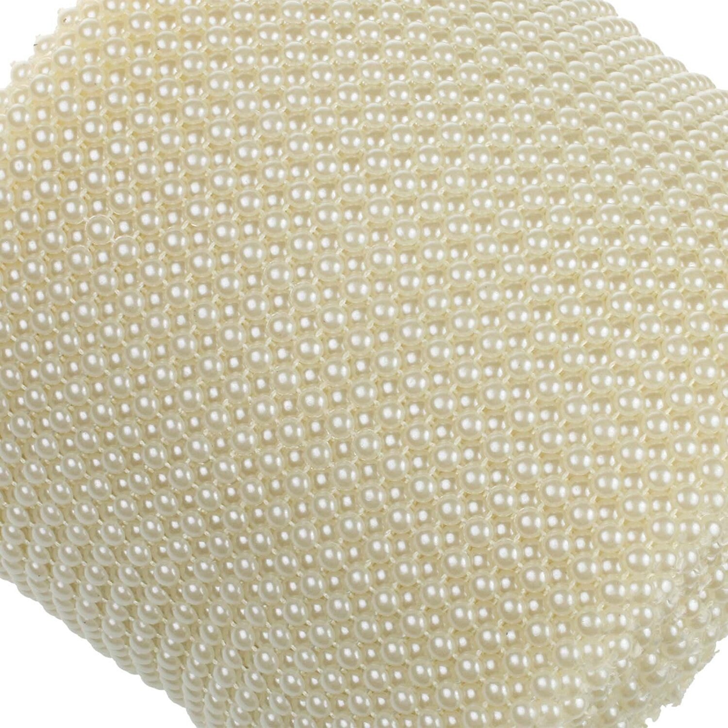 24 Rows Ivory Artificial Pearl Mesh Ribbon Wedding Party 24 Rows Ivory Artificial Pearl Mesh Ribbon Wedding Party