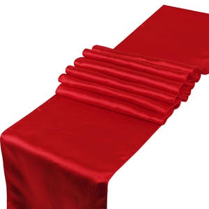 12'' X 108'' Satin Table Runners for Wedding Party Banquet Table Party ...