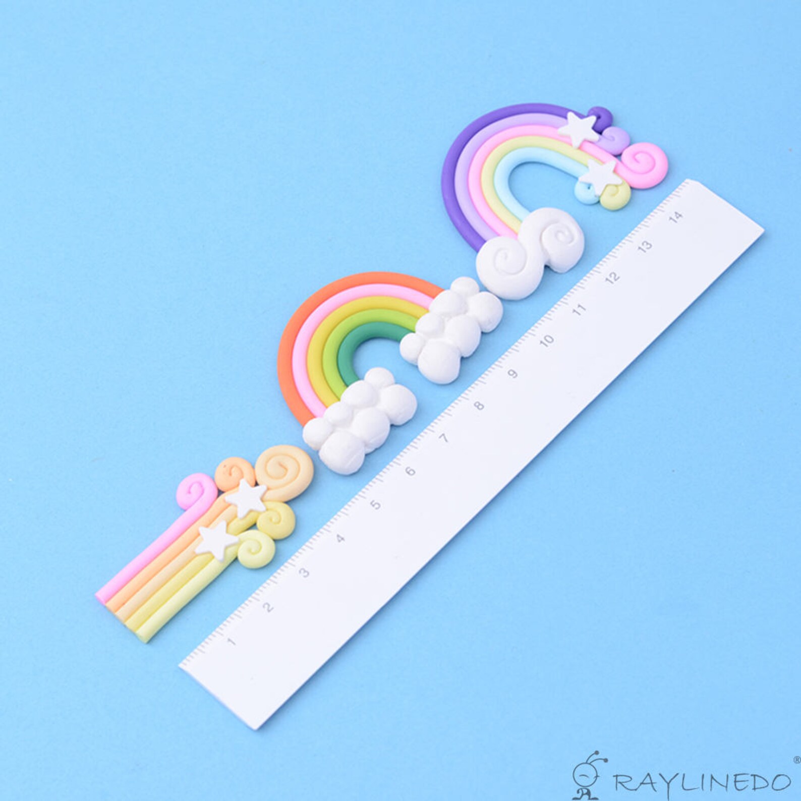 12pcs Random Rainbow and Cloud Shape Polymer Clay - Etsy