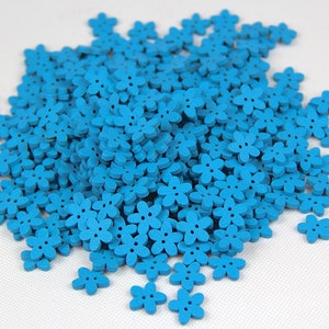 20g various color flower shaped 2 holes Wood/wooden Buttons package for Sewing Scrapbooking patchwork craft (R01F)