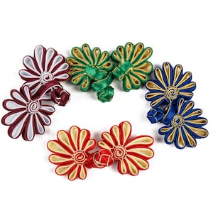 Misto 50pcs tradizionale cinese nodo Margherita pulsanti chiusura a mano tessuto Fasteners per cucito fai da te