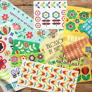88*140cm Linen Cotton Positioning Printed Fabric Patchwork DIY Sewing Scrapbooking Quilting Pattern Artcraft(CTJZ21-PLC-SUN01)