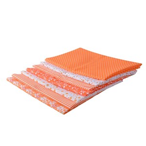 7pcs Different Pattern Patchwork Fabric Craft Printed Cotton Material Mixed Squares Bundle Quilting Scrapbooking Sewing Artcraft DIY Fabric