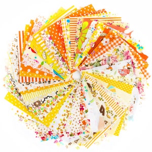 50pcs Different Pattern Patchwork Fabric Craft Printed Cotton Material Mixed Squares Bundle Quilting Scrapbooking Sewing Artcraft DIY Fabric