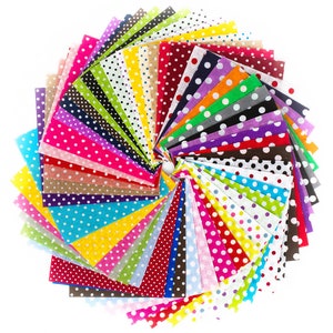 50pcs Different Pattern Patchwork Fabric Craft Printed Cotton Material Mixed Squares Bundle Quilting Scrapbooking Sewing Artcraft DIY Fabric