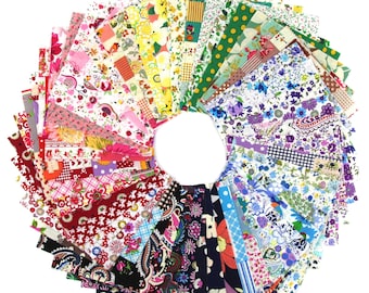 50pcs fabric cotton 100% printed boundle patchwork squares of 10*10cm for sewing scrapbooking (SKU:CTJZ21-FSCPO1010-50)