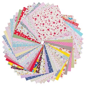 50pcs gedruckt Baumwolle Stoff Bundle Quadrate Patchwork von 20 * 20cm für DIY Nähen Scrapbooking Quilten Muster Handwerk (SKU: CTJZ21TFSC2020-)