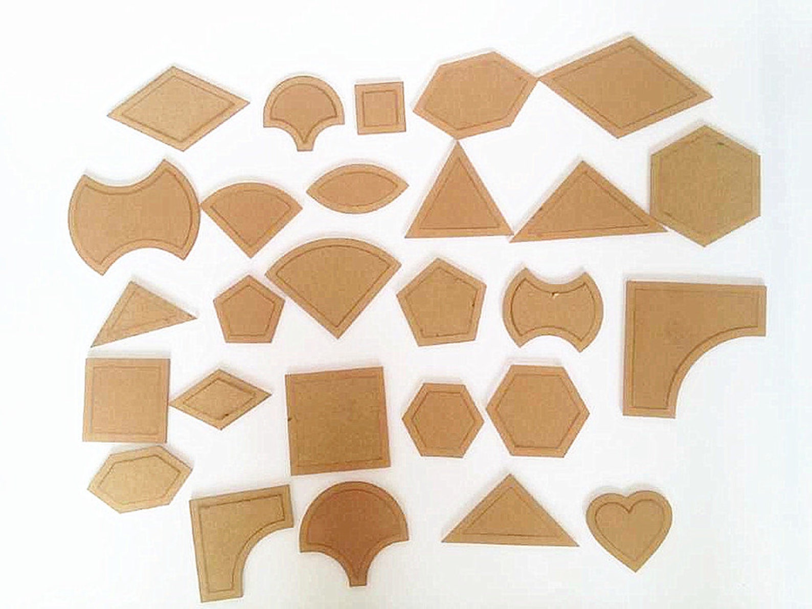 54 Patchwork Templates Triangles Hexagons and Squares Sector Set With ...