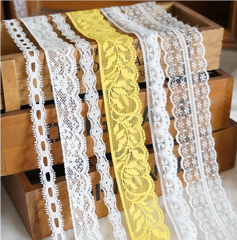 30 Meters Assorted Vintage Style Lace Ribbon Trim Bridal Etsy