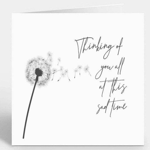 With Sympathy Card Alium Card Thinking of You Card LT044 Etsy